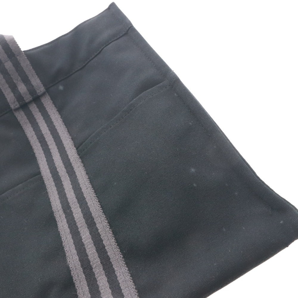 ● エルメス トートバッグ フールトゥ MM 鞄 ハンドバッグ 手提げ コットンキャンバス レディース ブラック