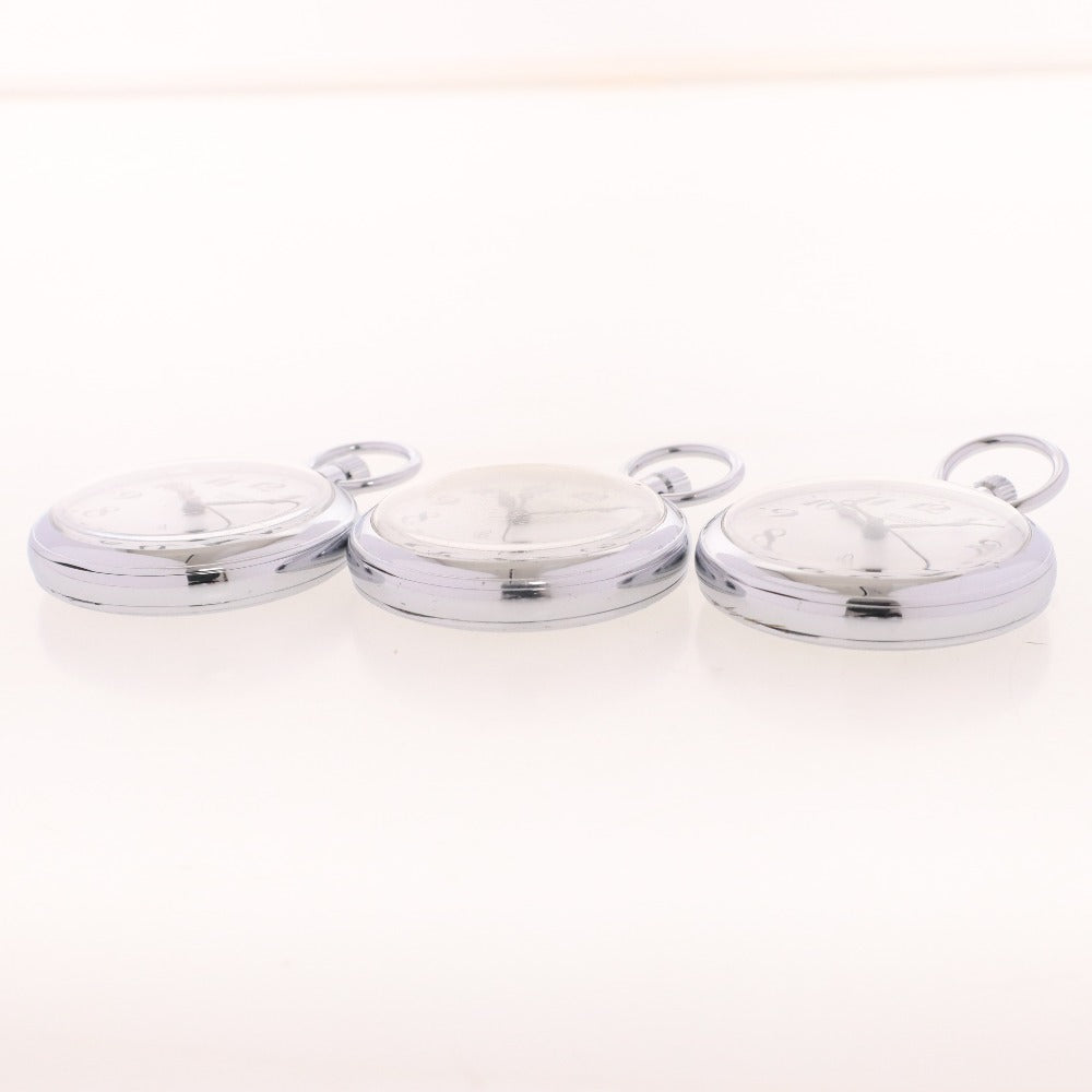 ■ 19SEIKO 19セイコー 鉄道時計 懐中時計 6点セット まとめ売り PRECISION 7550-0010 クォーツ DIAFLEX 7,15石 等 スモセコ シルバー