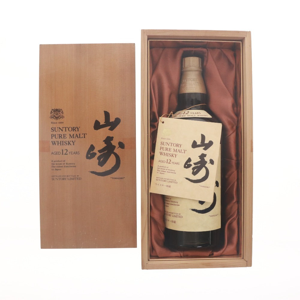 ■ 酒 サントリー ウイスキー 山崎 12年 ピュアモルト ウイスキー特級 760ml 43% 未開栓 未使用 箱付き
