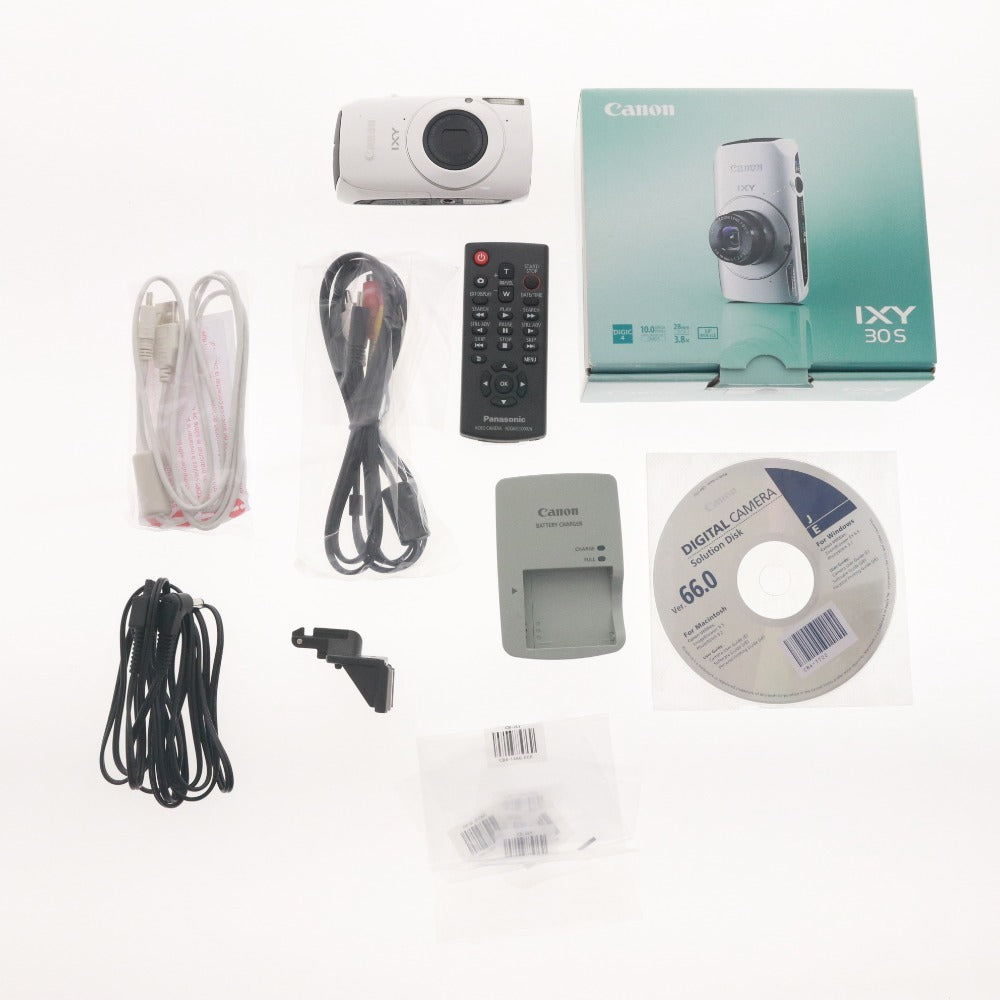 ■ Canon Digital Camera IXY 30S Compact HS System 4.9-18.6mm 1:2.0-5.3 Power Confirmed, With Box and Accessories