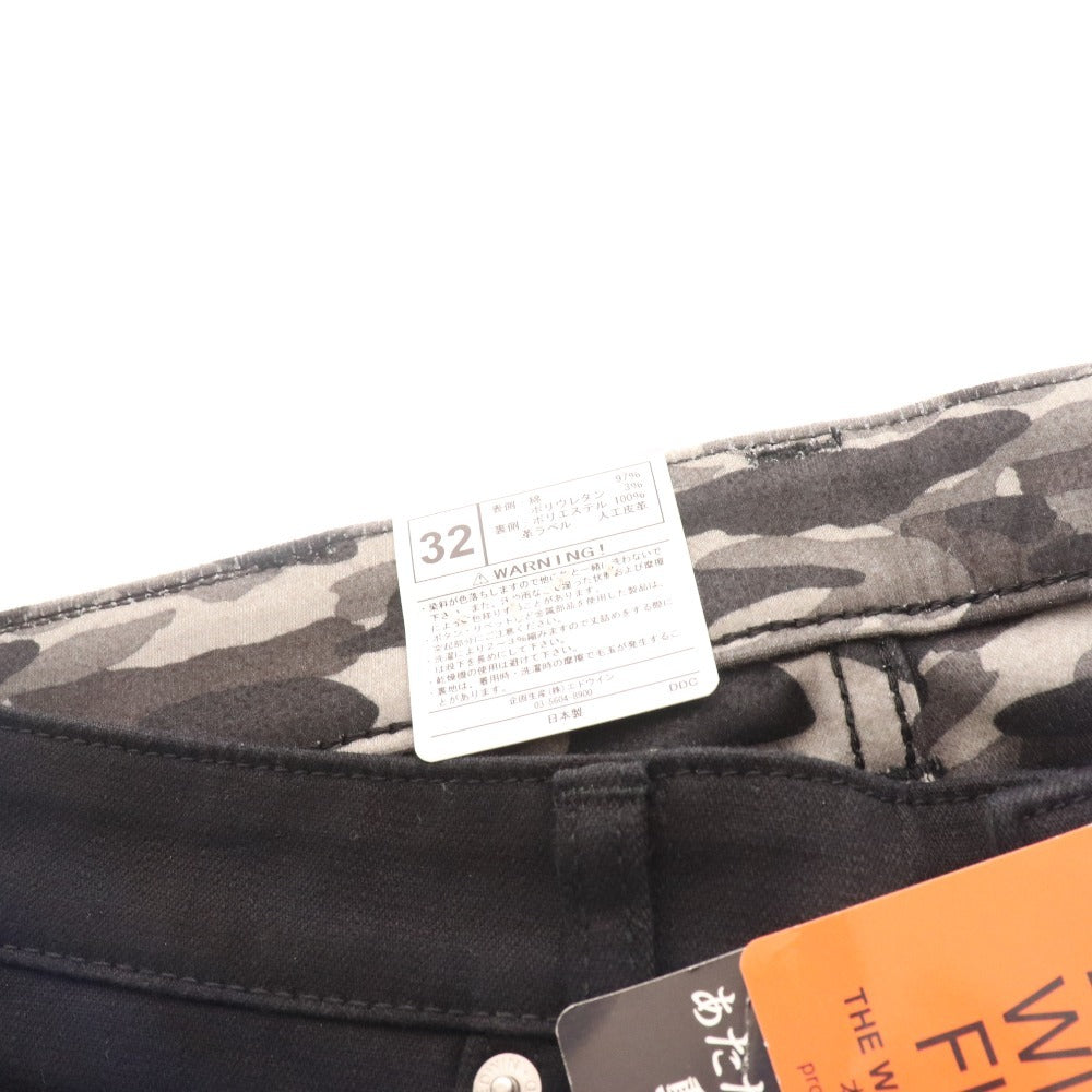 ■ エドウィン ジーンズ パンツ ボトムス レギュラーテーパード ワイルドファイア メンズ 32 ブラック タグ付き 未使用