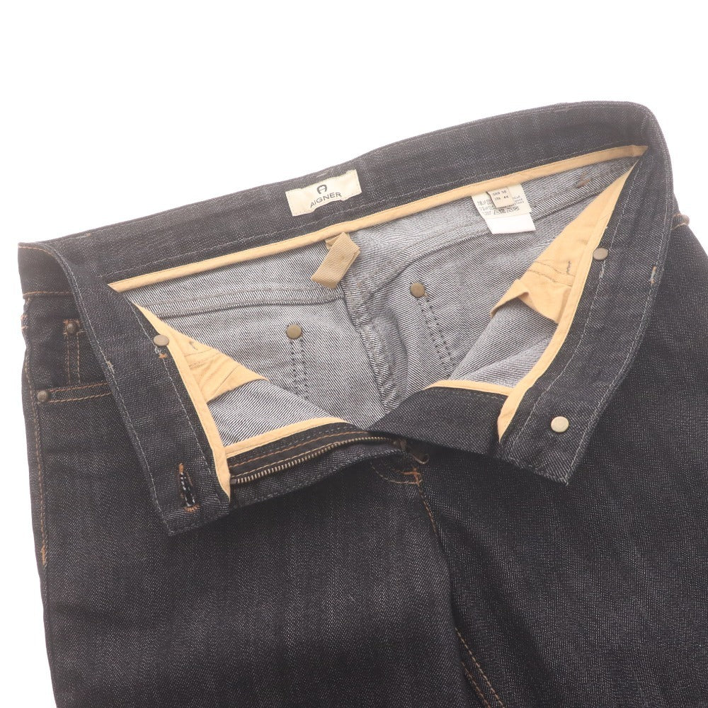 ■ アイグナー ジーンズ デニムパンツ パンツ ボトムス ブーツカット レディース ITA44 ブラック系