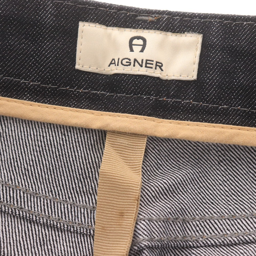 ■ アイグナー ジーンズ デニムパンツ パンツ ボトムス ブーツカット レディース ITA44 ブラック系