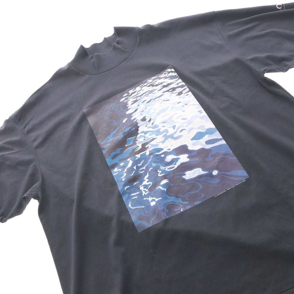 ■ nanamica ナナミカ OOAL Tシャツ ロンT 長袖 トップス プリント 刺繍 モックネック メンズ L ネイビー タグ付き 未使用