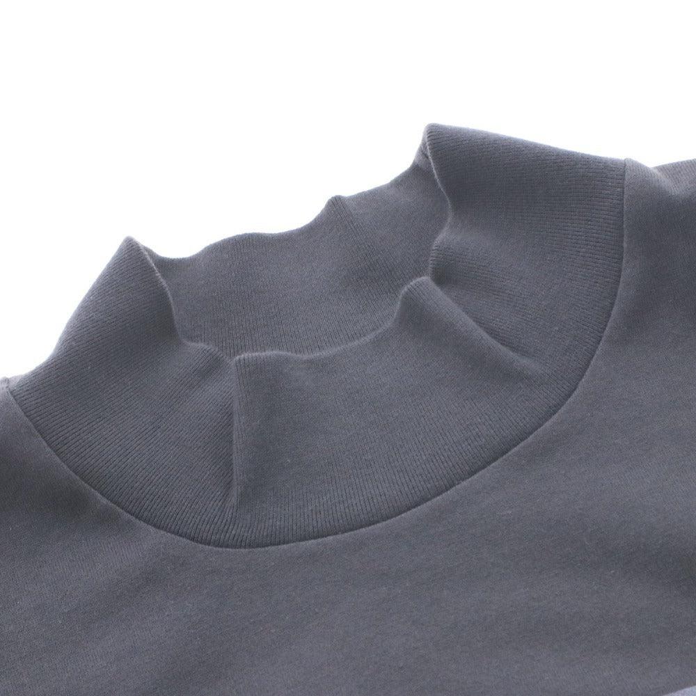 ■ nanamica ナナミカ OOAL Tシャツ ロンT 長袖 トップス プリント 刺繍 モックネック メンズ L ネイビー タグ付き 未使用
