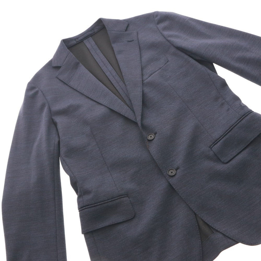 ■ MACKINTOSH マッキントッシュ テーラードジャケット アウター フレックスジャージー ピンドット メンズ 40 ネイビー タグ付き 未使用