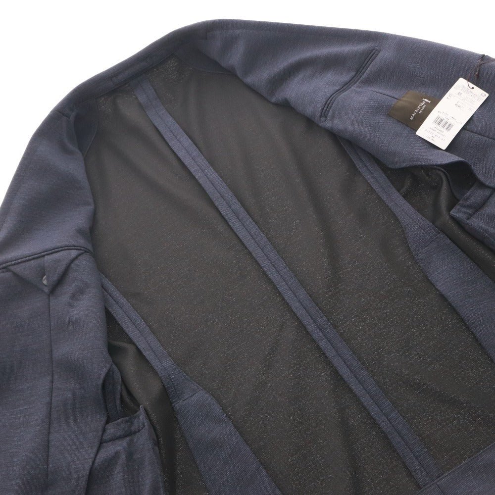 ■ MACKINTOSH マッキントッシュ テーラードジャケット アウター フレックスジャージー ピンドット メンズ 40 ネイビー タグ付き 未使用