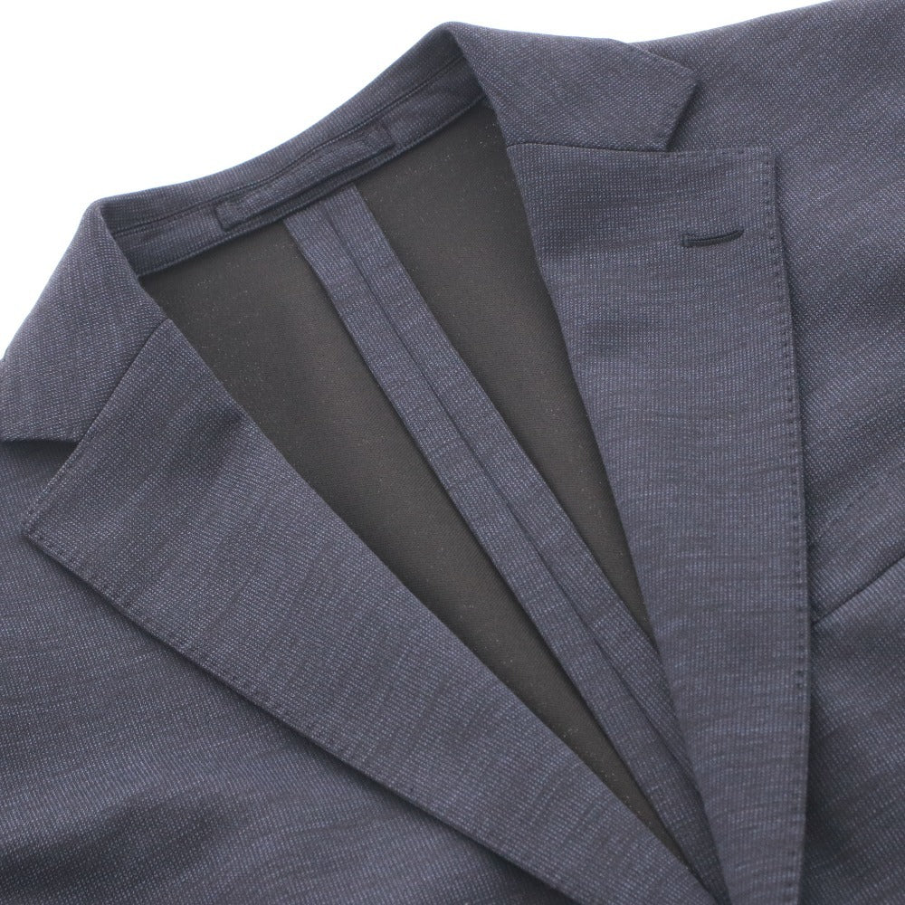 ■ MACKINTOSH マッキントッシュ テーラードジャケット アウター フレックスジャージー ピンドット メンズ 40 ネイビー タグ付き 未使用
