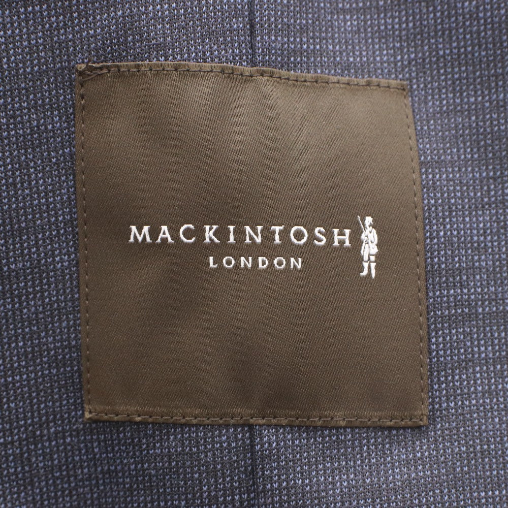 ■ MACKINTOSH マッキントッシュ テーラードジャケット アウター フレックスジャージー ピンドット メンズ 40 ネイビー タグ付き 未使用