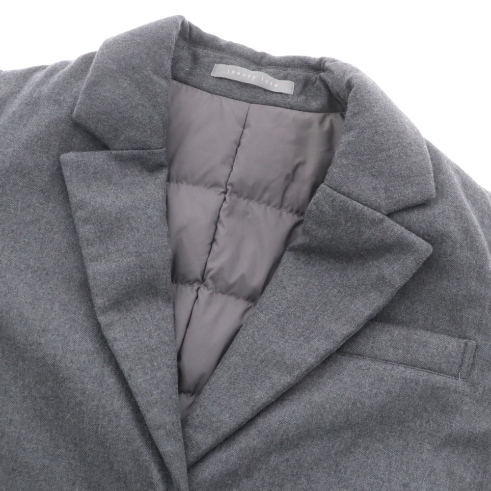 ■ Theory Luxe Long Down Coat Down Jacket Outerwear Women's 38 Gray