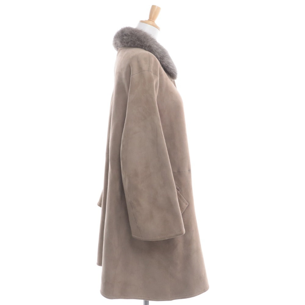 ■ ADORE Shearling coat, long coat, outerwear, mink, sheepskin, women's, size 38, beige