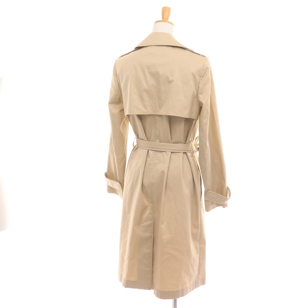 ■ セオリーリュクス トレンチコート アウター 比翼ボタン レディース 38 ベージュ