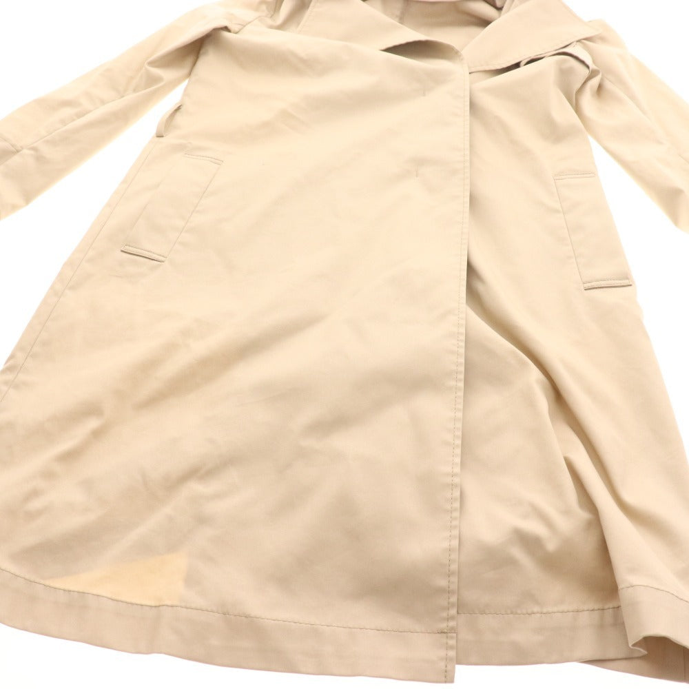 ■ セオリーリュクス トレンチコート アウター 比翼ボタン レディース 38 ベージュ