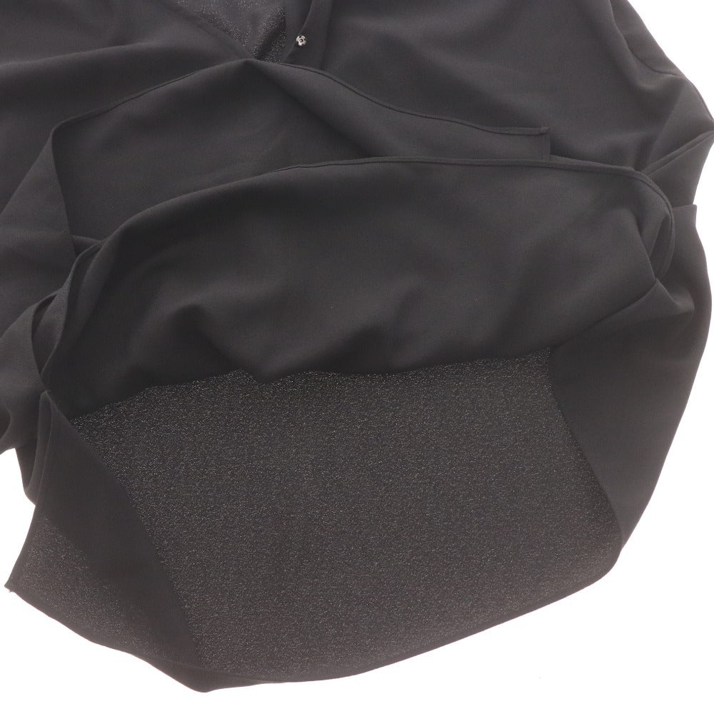 Theory Women's Sleeveless Tank Top with Bow Tie and Buttons, Size Small, Black