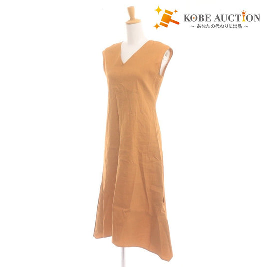 ■ Theory luxe セオリーリュクス ワンピース ノースリーブ トップス ひざ丈 レディース 38 (M相当) オレンジ