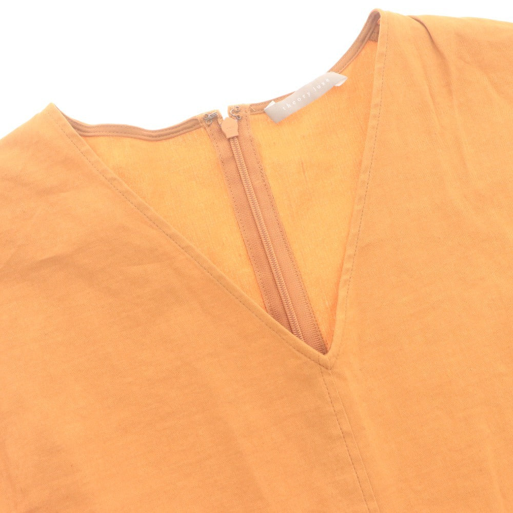 ■ Theory luxe セオリーリュクス ワンピース ノースリーブ トップス ひざ丈 レディース 38 (M相当) オレンジ