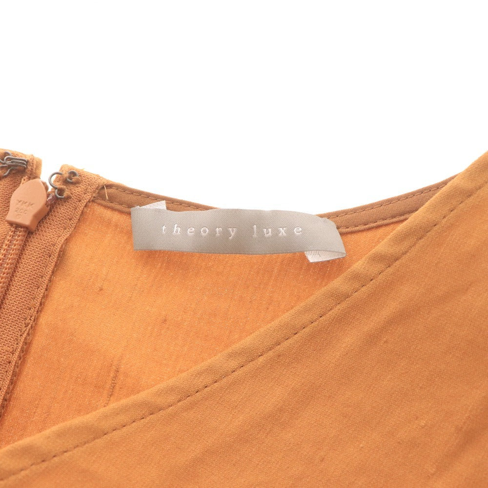 ■ Theory luxe セオリーリュクス ワンピース ノースリーブ トップス ひざ丈 レディース 38 (M相当) オレンジ