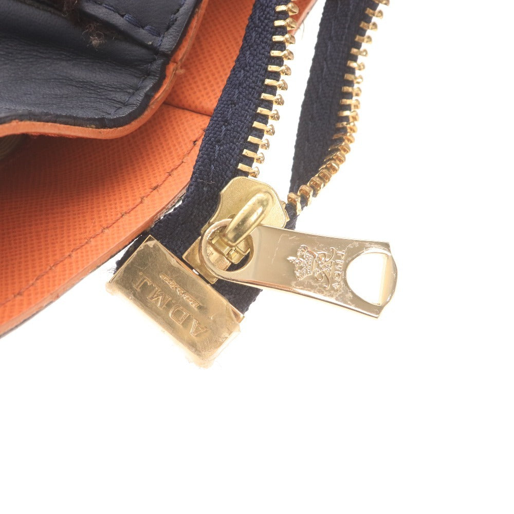 ■ ADMJ エーディーエムジェイ トートバッグ A350267 鞄 ボア ファスナー ロゴ レディース ネイビー