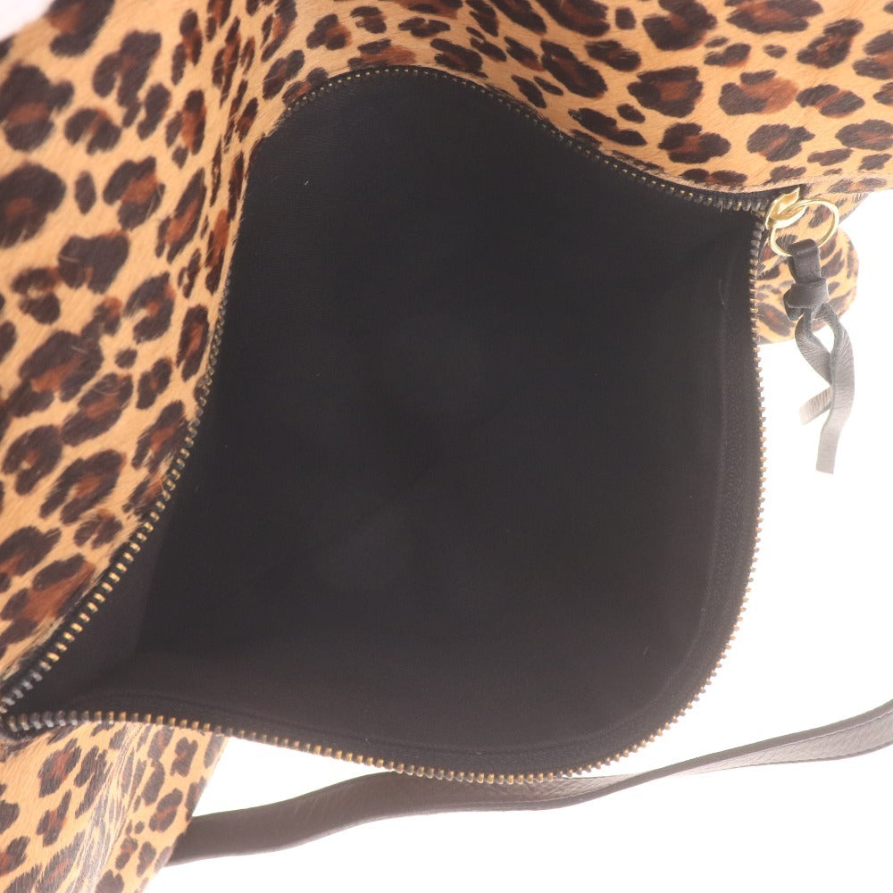 ■ Pietra Alessandra ピエトラアレッサンドラ ショルダー トートバッグ 鞄 2way ヒョウ柄 レディース ベージュ系