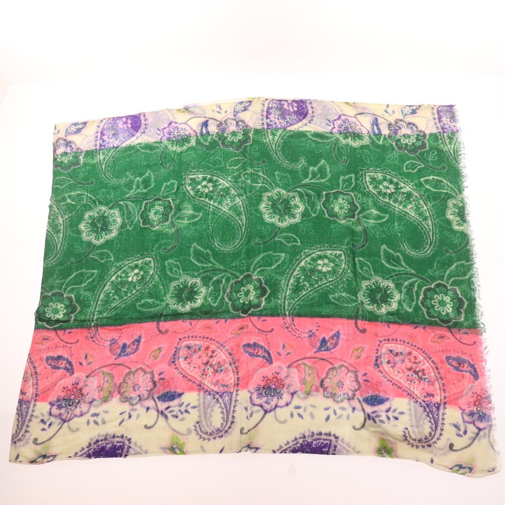 ■ EPICE Large Floral Print Scarf for Men and Women, Multicolor, Green, Ivory, Pink, Tags Included, Unused