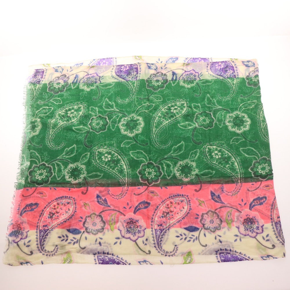 ■ EPICE Large Floral Print Scarf for Men and Women, Multicolor, Green, Ivory, Pink, Tags Included, Unused