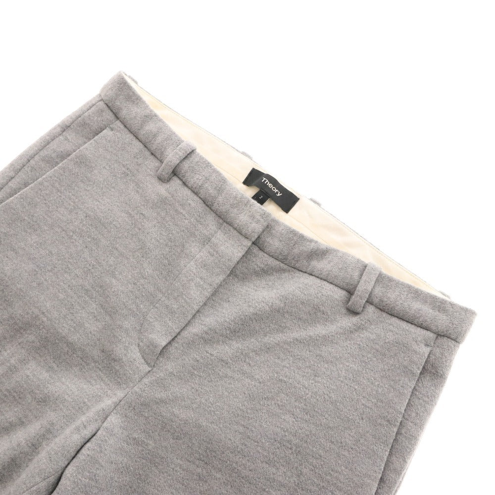 ■ Theory セオリー パンツ ボトムス スウェット チャック レディース 2 ライトグレー