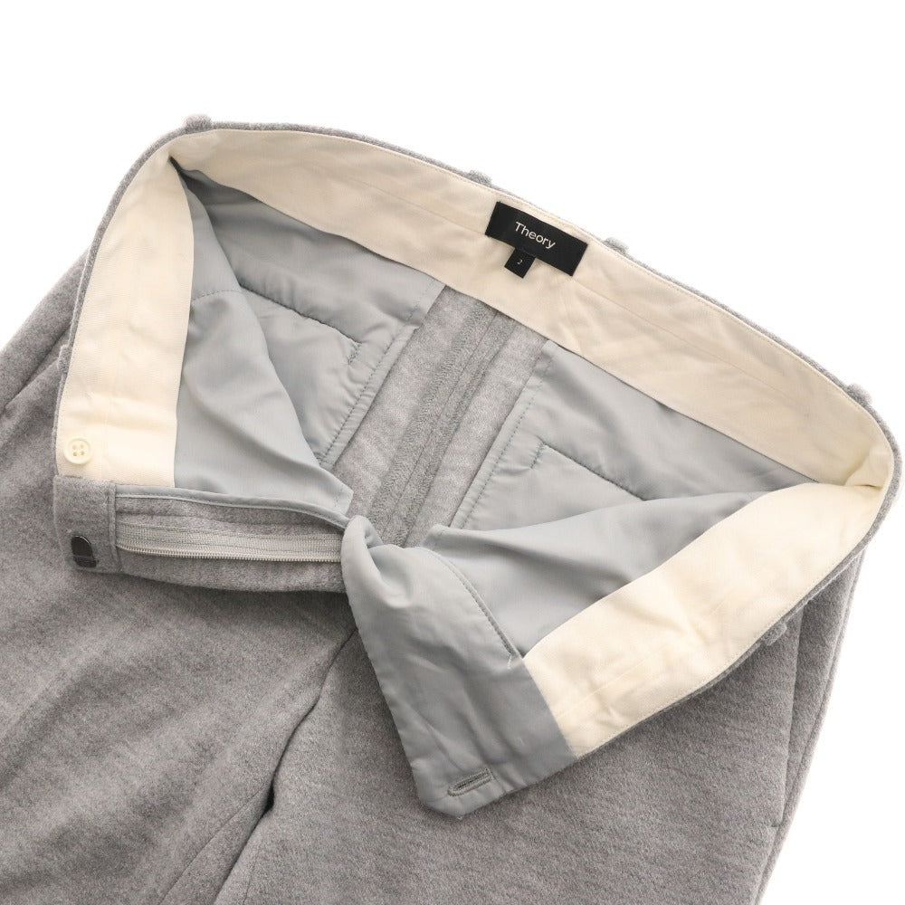■ Theory セオリー パンツ ボトムス スウェット チャック レディース 2 ライトグレー