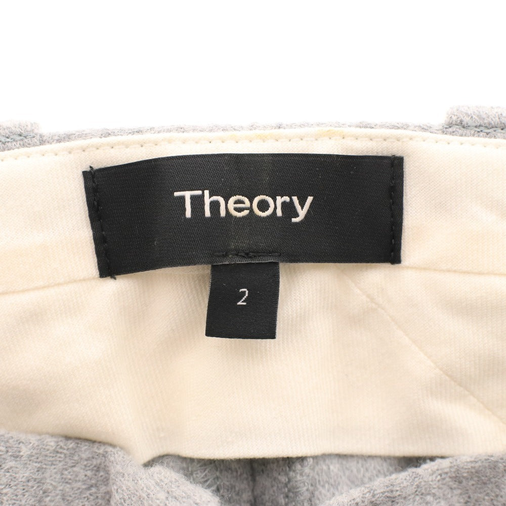■ Theory セオリー パンツ ボトムス スウェット チャック レディース 2 ライトグレー