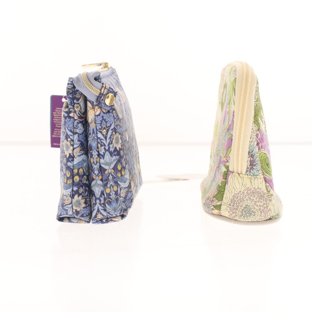 ■ INTERMODE AfternoonTea Pouch Set of 2, Zippered, Small Item Storage, Cosmetic Pouch, Makeup Tool, Women's, Blue/Green, Tags Included, Unused