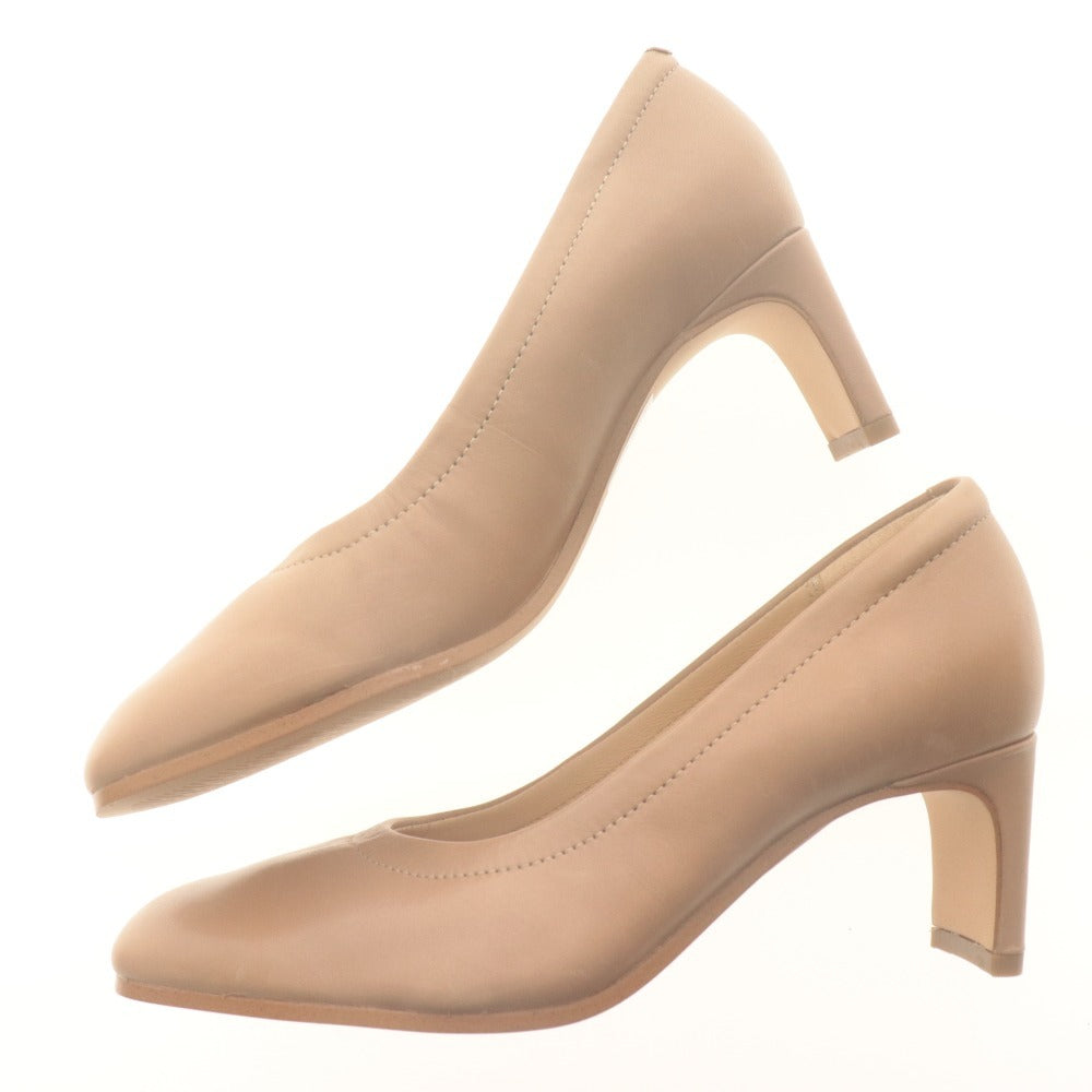 ■ クラークス Clarks パンプス 靴 チャンキーヒール スクエアトゥ レディース 23cm ベージュ 未使用