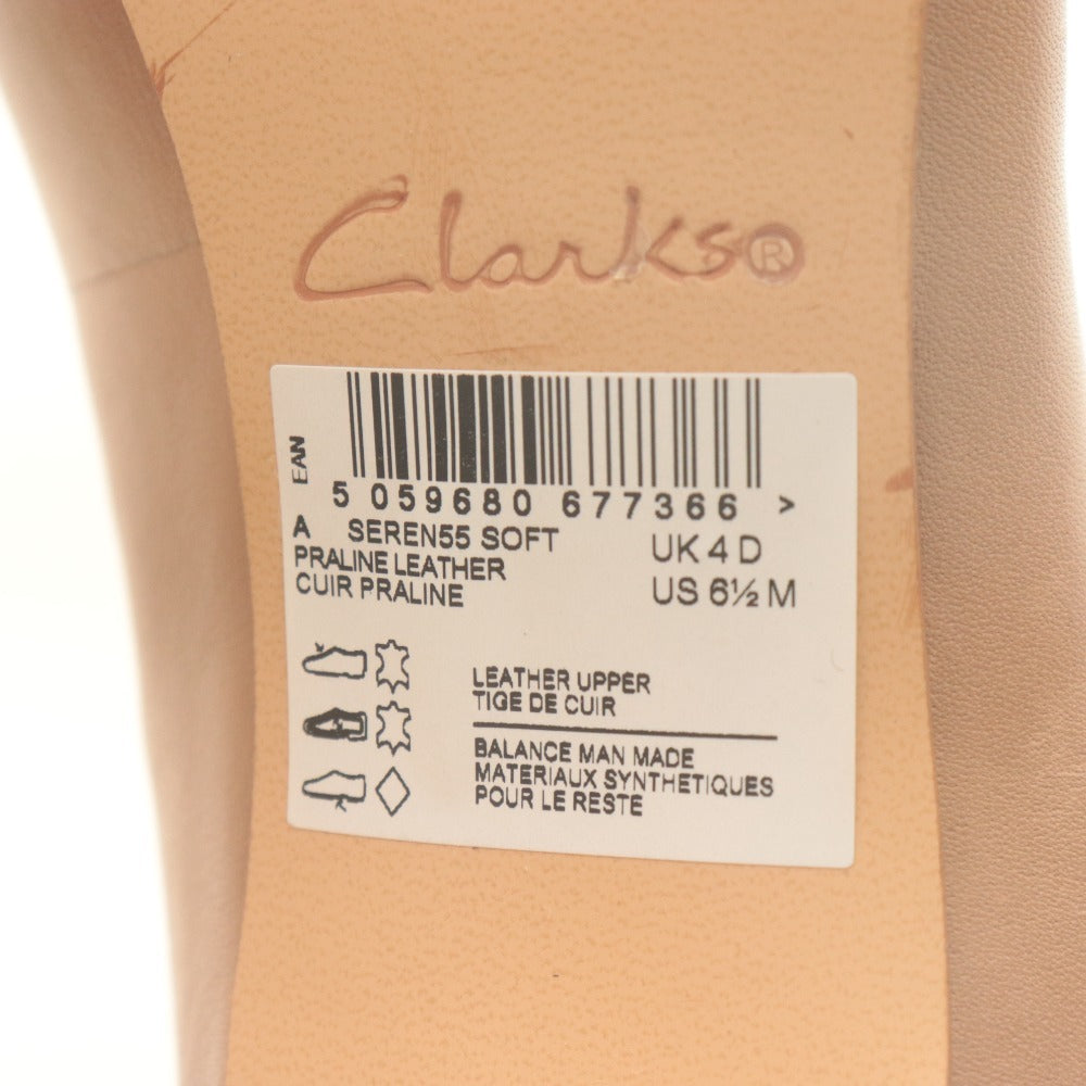 ■ クラークス Clarks パンプス 靴 チャンキーヒール スクエアトゥ レディース 23cm ベージュ 未使用