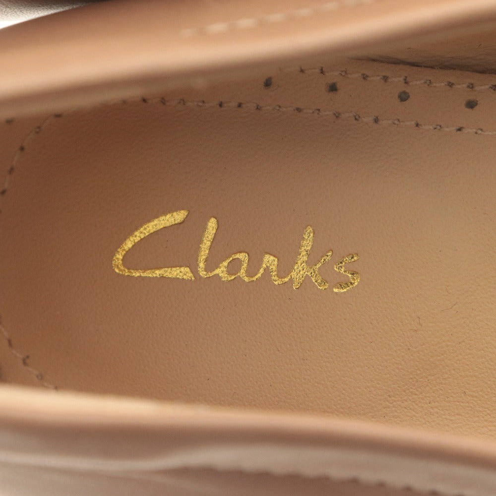 ■ クラークス Clarks パンプス 靴 チャンキーヒール スクエアトゥ レディース 23cm ベージュ 未使用