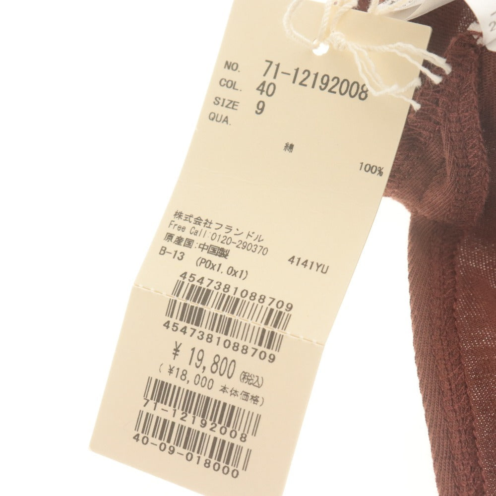 ■ イネド INED ワンピース ノースリーブ トップス ボトムス レディース 9号 ブラウン 未使用 タグ付き