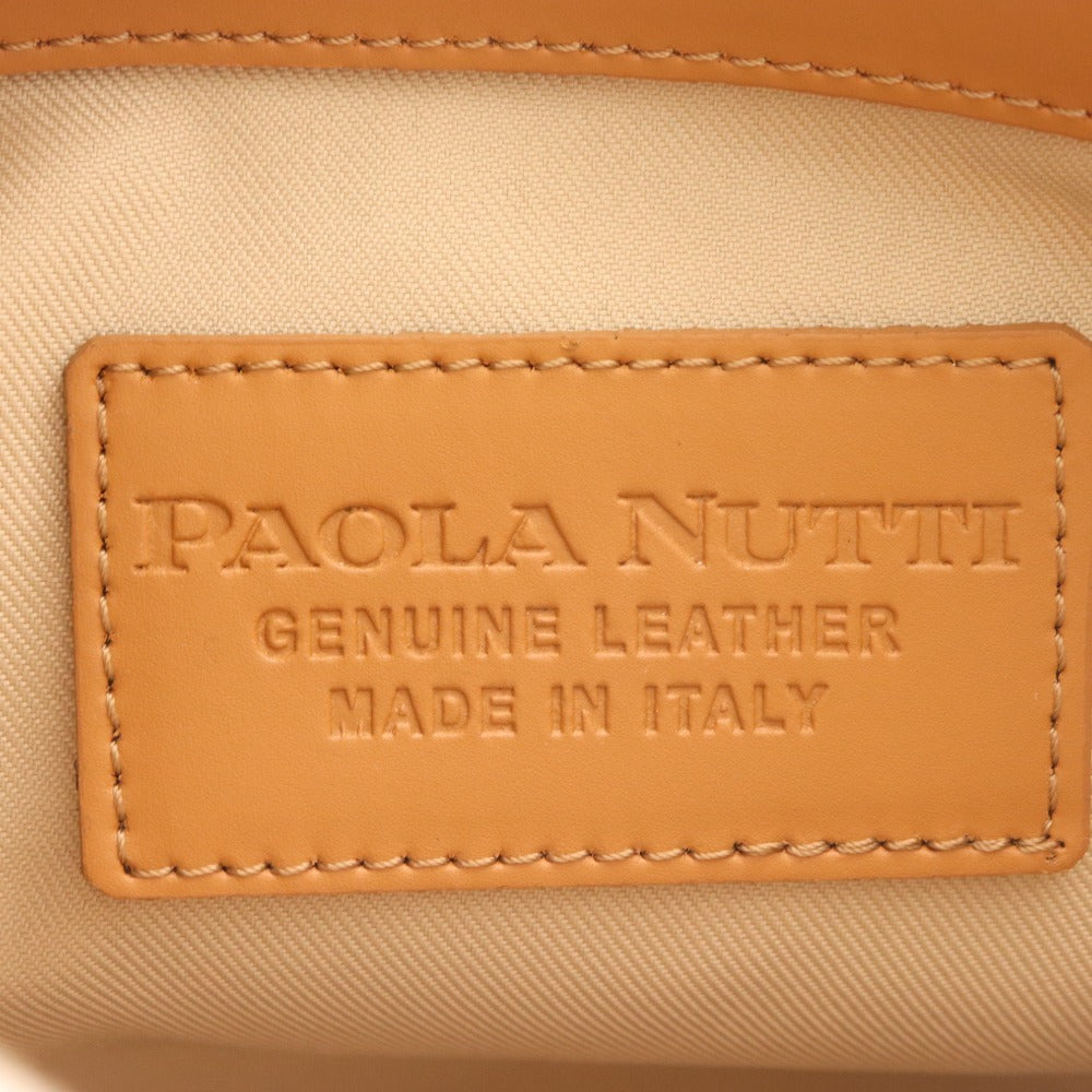 ■ パオラヌッティ ショルダーバッグ リュック 鞄 レザー レディース ブラウン 袋付き 未使用