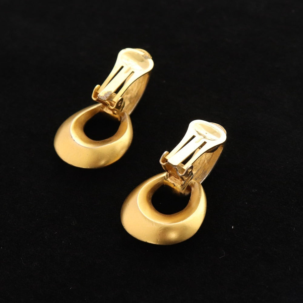 ■ Celine earrings vintage 2WAY accessories ladies gold