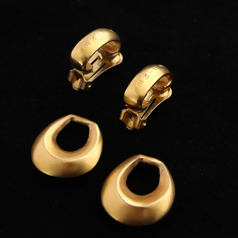 ■ Celine earrings vintage 2WAY accessories ladies gold