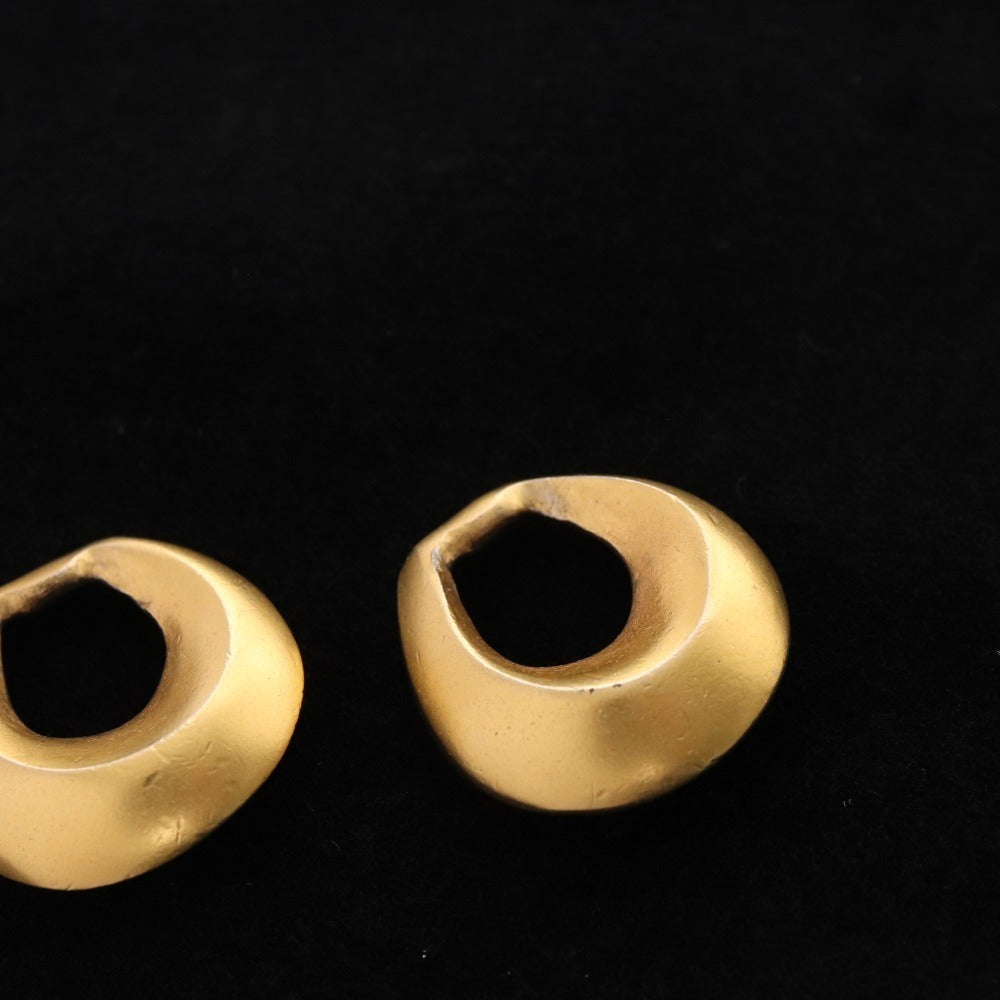 ■ Celine earrings vintage 2WAY accessories ladies gold