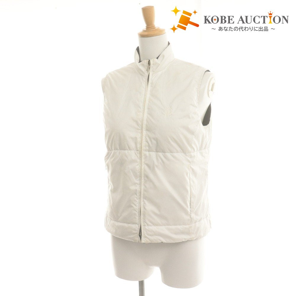 ■ POLO RALPH LAUREN ラルフローレン ダウンベスト アウター リバーシブル 両面 4563-4931 レディース 9 (M相当) 白ネイビー タグ付き