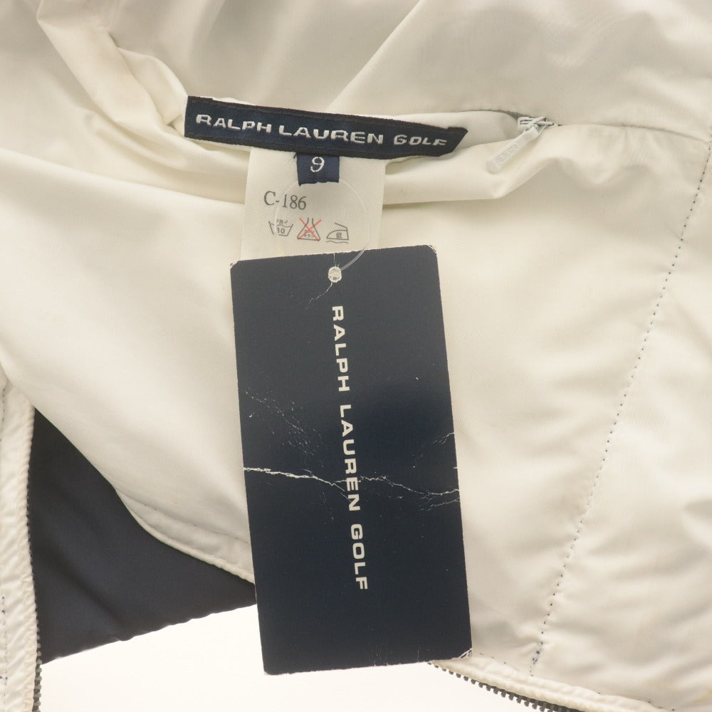 ■ POLO RALPH LAUREN ラルフローレン ダウンベスト アウター リバーシブル 両面 4563-4931 レディース 9 (M相当) 白ネイビー タグ付き