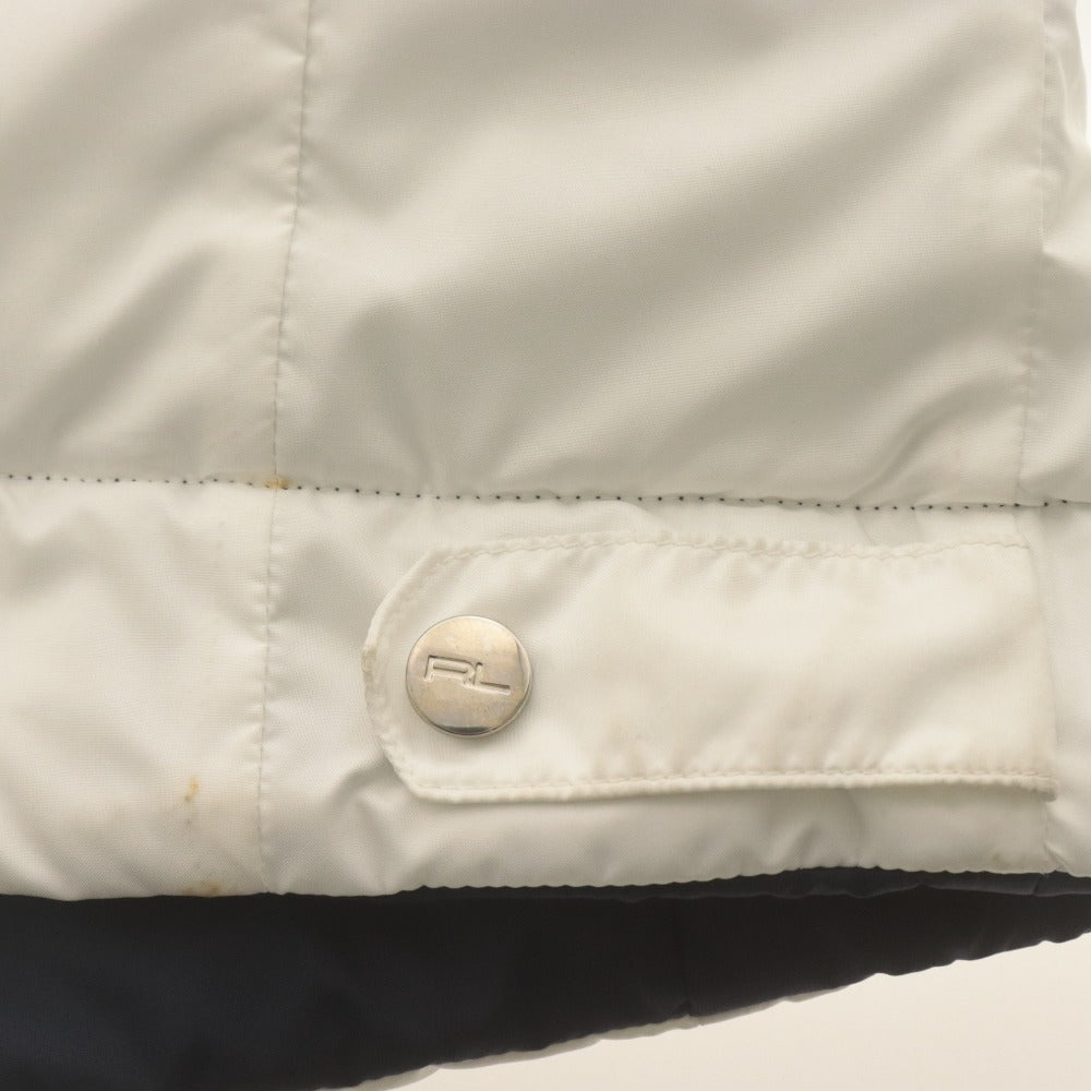 ■ POLO RALPH LAUREN ラルフローレン ダウンベスト アウター リバーシブル 両面 4563-4931 レディース 9 (M相当) 白ネイビー タグ付き
