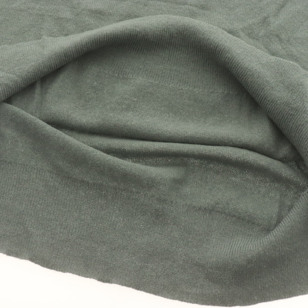 ■ Theory セオリー セーター 長袖 トップス ニット 無地 カシミヤ混 レディース S カーキグレー 美品