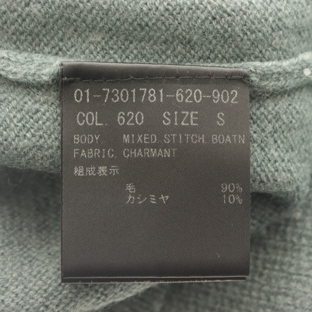 ■ Theory セオリー セーター 長袖 トップス ニット 無地 カシミヤ混 レディース S カーキグレー 美品