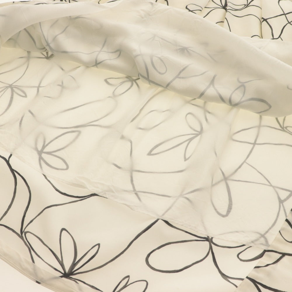 ■ TOMORROWLAND Long Skirt - All-over Pattern - Women's - Size 34 (XS equivalent) - White/Black