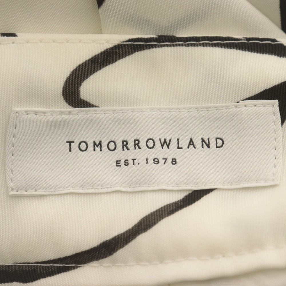 ■ TOMORROWLAND Long Skirt - All-over Pattern - Women's - Size 34 (XS equivalent) - White/Black