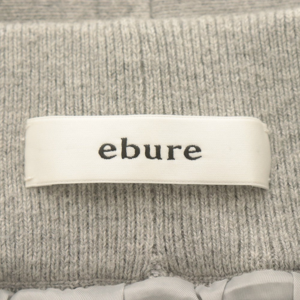■ ebure エブール ニットスカート ロング ボトムス カシミヤ混 レディース (実寸L相当) ライトグレー