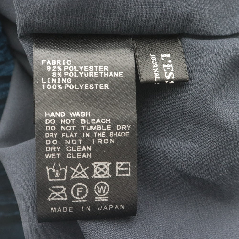 ■ journal standard L'essage マーメイドスカート ロング ボトムス コーディロイ 光沢感 日本製 レディース (実寸M~L相当) ネイビー 美品