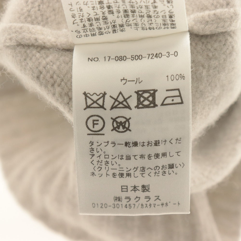 ■ Deuxieme Classe ラクラス セーター ミドルゲージ タートルネック 長袖 トップス レディース (実寸L～XL相当) グレー系