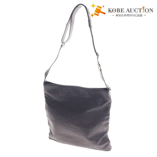 ■ ブルガリ ショルダーバッグ コレツィオーネ 鞄 ゴールド金具 ロゴ メンズ ブラック