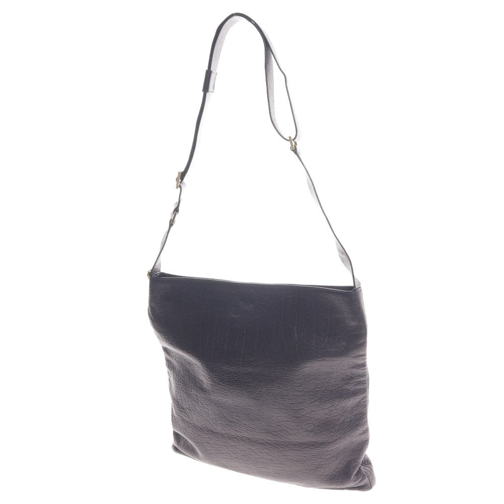 ■ Bulgari Shoulder Bag Collezione Bag Gold Metal Fittings Logo Men's Black