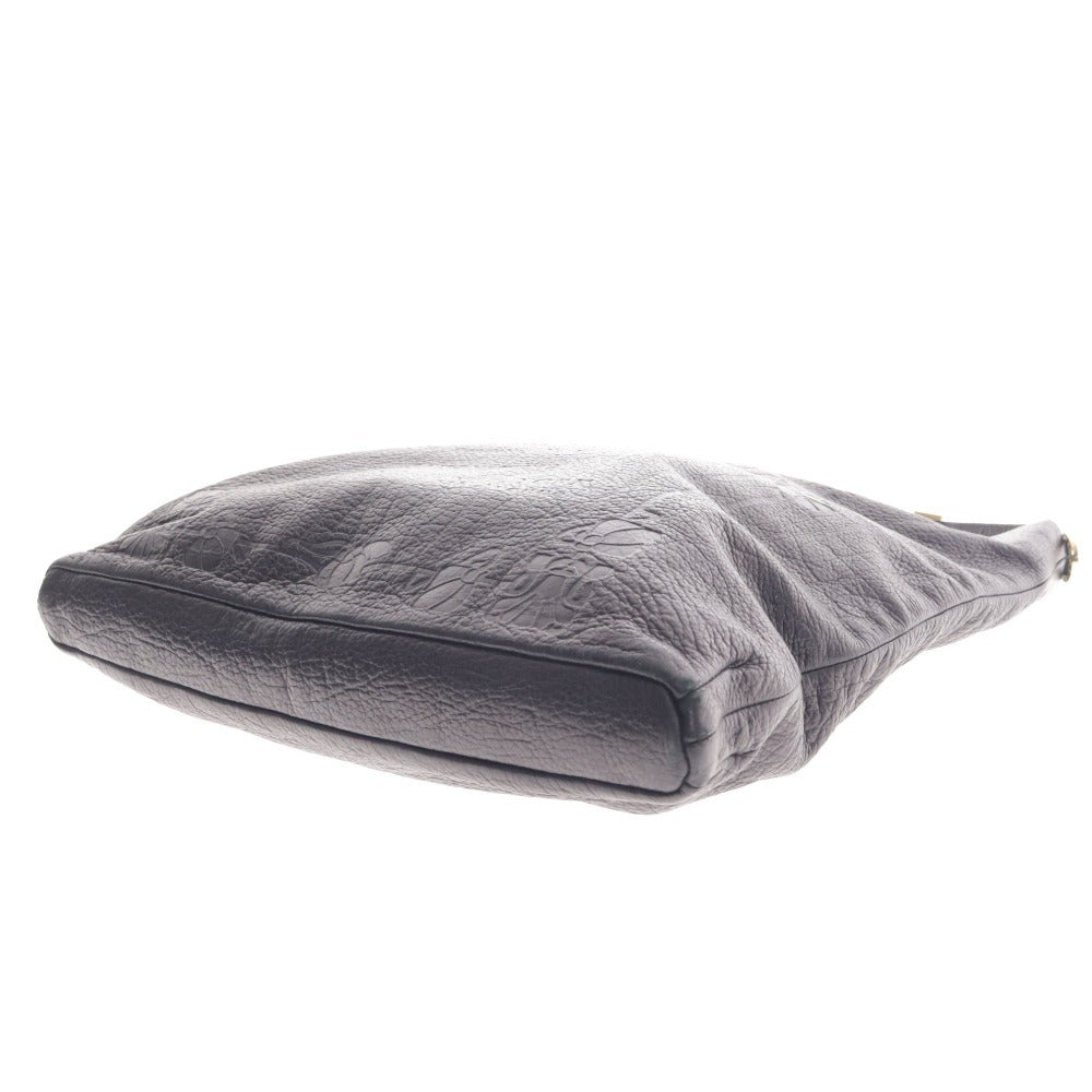 ■ Bulgari Shoulder Bag Collezione Bag Gold Metal Fittings Logo Men's Black